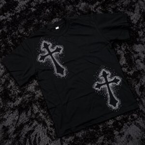 Remera Cruz Strass